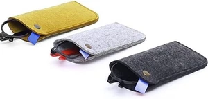 3 Stück Filz Brillenetui weich Einsteck Brillenetui tragbar Brillenetui Etui - Bild 1 von 7