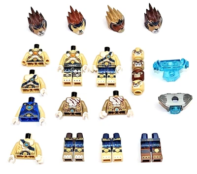 Lego Legends of Chima Lion Minifigure Parts & Pieces Lot - Legs Heads Torsos - Image 1 of 4