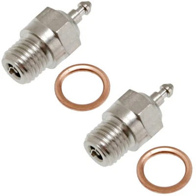 Traxxas 1/10 Nitro Slash 3.3 * 2 SUPER DUTY LONG MEDIUM HEAT RANGE GLOW PLUGS * - Image 1 of 2