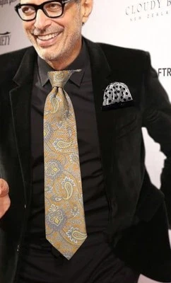 🔥CORBATA DE SEDA JACQUARD PAISLEY ELEGANTE ALTEA MILANO, NUEVA SIN ETIQUETAS Foto 1 de 4