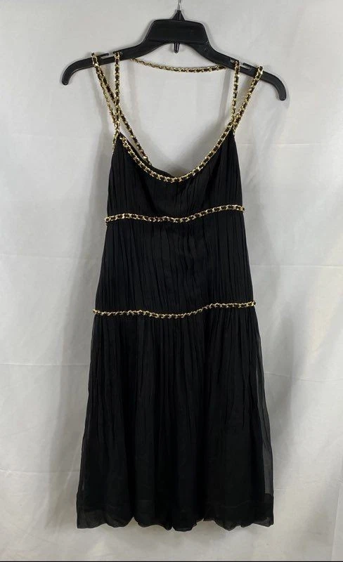 Женское черное платье-цепочка Moschino размер 4 - Изображение 1 из 4