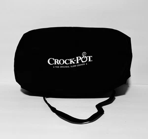 Crockpot The Original Slow Cooker Handled Insulated 15" Oval Carrying Case Black - Picture 1 of 7
