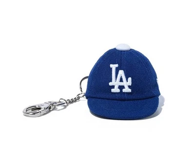 New Era Mini Cap Keychain Gift charm LA Dodgers MLB Official Blue Logo New JAPAN - Image 1 of 4