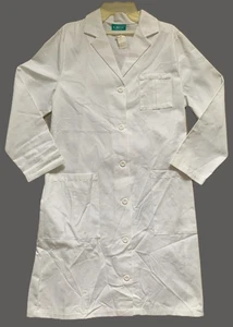 Vtg 80s Lab Doctor Nurse Coat Jacket Hospital Uniform Size 12 Deadstock Unused - Picture 1 of 7