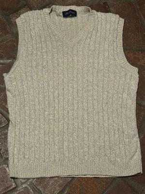 Chaleco Suéter Alan River Gris Cuello en V Para Hombres XL Abuelo Gris Golf Chaleco Foto 1 de 4