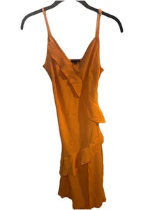 Damen Originality Rüschenkleid Orange Größe M - Bild 1 von 6