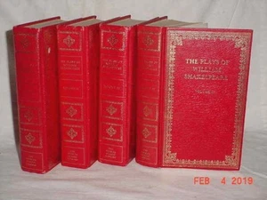 THE PLAYS OF WILLIAM SHAKESPEARE SET OF 4 1985 HARDCOVER PEEBLES CLASSIC VGOOD - Picture 1 of 5