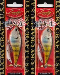 (LOT OF 2) LUCKY CRAFT KELLY J PROP BAIT 1/2OZ KJ-175 FLAKE FLAKE KAB GILL E3101 - Picture 1 of 3