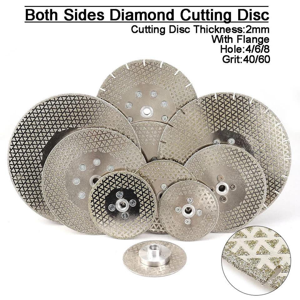 Porcelain Tile Thin Diamond Cutting Disc Grinding Blade Wheel w/ Flange 65-230mm - Image 1 of 4