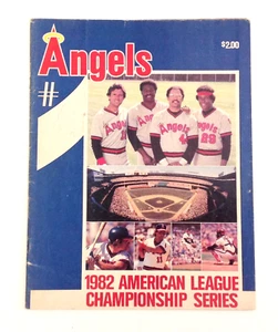 1982 American League Championship Program ACLS Brewers Angels Unscored MLB - Picture 1 of 4