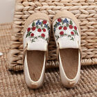 Women's Ethnic Style Embroidered Shoes Shallow Cut Low Top Cloth Shoes