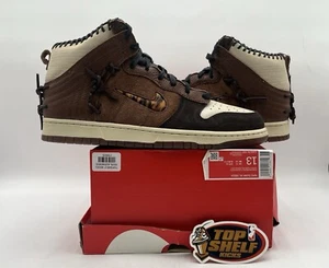 New Nike Dunk High Bodega Legend 2020 Size 13 Rare Authentic Brown Leather Skate - Picture 1 of 12