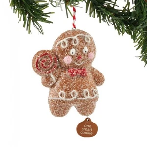 Dept 56 "Una galleta inteligente" pan de jengibre adorno de Navidad - Imagen 1 de 1