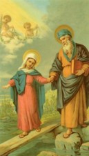 ST. JOACHIM - Laminated  Holy Cards.  QUANTITY 25 CARDS