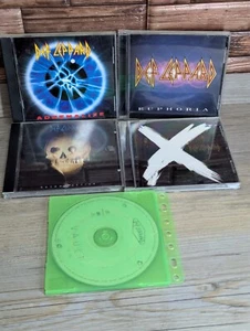 Def Leppard 5 Album CD Lot - Adrenalize Euphoria Retroactive X Vault (Disk Only) - Imagen 1 de 22