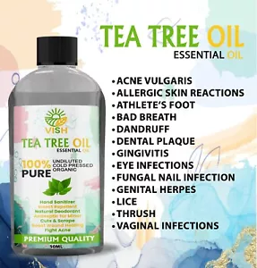 TEA TREE essential oil ( TeaTree ) Certified 100% Pure & Natural Best Quality UK - Picture 1 of 1