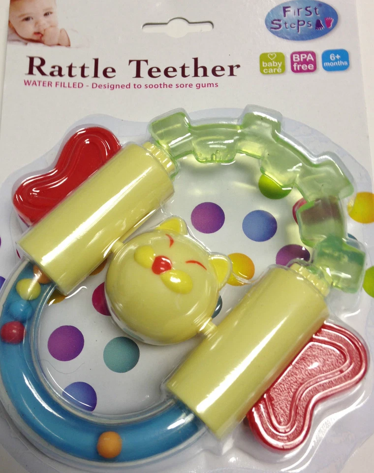 New Baby Rattle Teether Watter Filled Baby Child Kid Infant Teeter Animal Sapes - Image 1 of 1