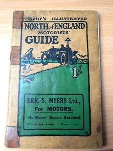 Throup’s Illustrated North of England Motorists Guide including Road Map - Picture 1 of 4