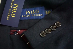 Polo by Ralph Lauren dunkelblau Baumwollmischung Sport Mantel Blazer Gr. XL BRANDNEU - Bild 1 von 9