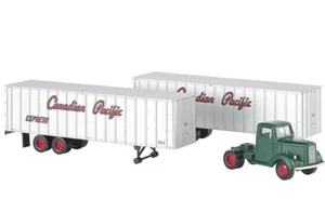 Bachmann ~ HO Scale ~ Canadian Pacific ~ Piggyback Trailers & Truck Cab ~ 42233 - Picture 1 of 1
