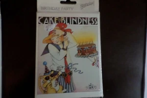 MARY ENGELBREIT Vintage Birthday Invitations NOS Cake Blindness - Picture 1 of 3