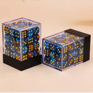 NEW Dice Cube Set of 36 D6 (12mm) - Meteorite Blue Bronze - Picture 1 of 3