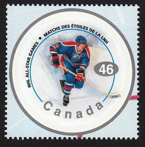HOCKEY NHL = WAYNE GRETZKY = CANADA 2000 #1838a MNH from Pane Cover