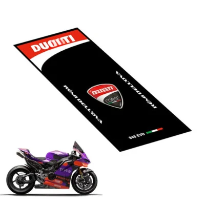 Alfombrilla de garaje para exhibición de piso Ducati 220x80 cm V4 V4S V2 MONSTER 950 821 937 Foto 1 de 4