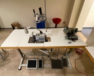 Juki Overlock und W.Maier & Sohne Blind Stich Maschine set mit Tisch voll funkti - Bild 1 von 5