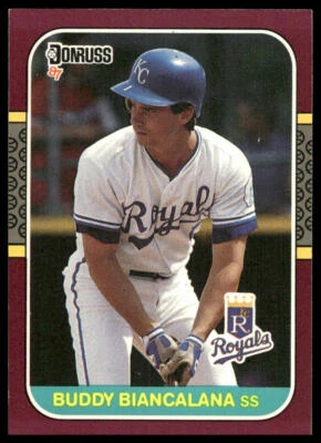 #202 Buddy Biancalana 1987 Donruss Opening Day - Image 1 of 2