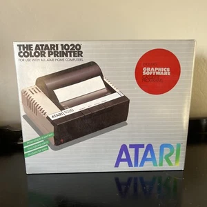 Atari 1020 Color Printer, complete in box (manuals, software, wires). Works. - Afbeelding 1 van 9