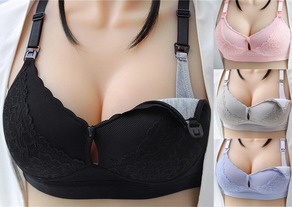 Still BH ohne Bügel Rip & Spitze *Snap Clip Baumwolle wattiert  Gr. 80 85 90 95 - Bild 1 von 1