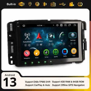 Android 14 Autoradio Navi CarPlay DAB+ 64Go Chevrolet Buick GMC Sierra HUMMER H2 - Foto 1 di 24