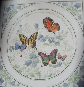 Vintage Dimensions Crewel Kit #1289 ~Butterfly Afternoons 1985 ~ Karen Avery NEW - Picture 1 of 8