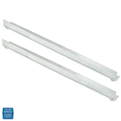 1970-72 Monte Carlo Fender Molding Under Headlight Chrome Plated GM 3970575/6 PR - Image 1 of 2