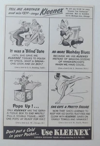 "Vintage Druckwerbung - Kleenex - ""True Confessions" - Bild 1 von 2