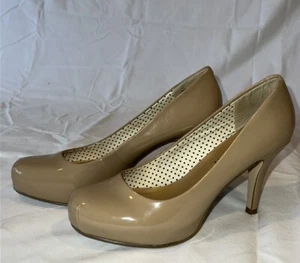 Madden Girl Steve Madden Women’s ,Nude Getta Patent Leather Pump Heels Size 7 - Picture 1 of 12