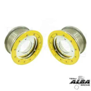 KFX 400 450R Front Wheels Beadlock 10x5 4+1 4/156 Alba Racing PY 41 - Picture 1 of 3
