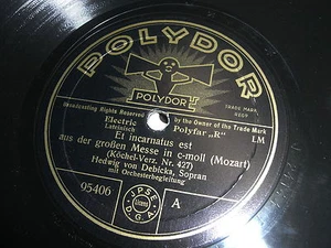 HEDWIG VON DEBICKA POLYDOR 78 RPM RECORD 95406 POLISH SOPRANO - Picture 1 of 2