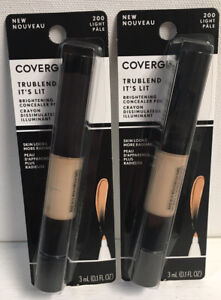 COVERGIRL TruBlend It's Lit Brightening Concealer #200 Light Pale (2 Count)