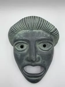 Griechenland Mythologie Terrakotta Maske primitiv antik Schönheit Modell Tribal Ornament - Bild 1 von 4