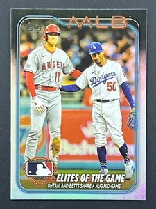 SHOHEI OHTANI /  MOOKIE BETTS  2024 Topps Series 1 #138 Elites of the Game Foil - Picture 1 of 2
