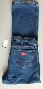 DICKIES Men Classic Fit Heavy Duty 100% Cotton Denim Work Jean - 36x32 Blue - Picture 1 of 4