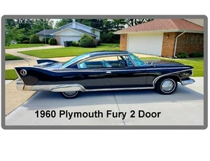 1960 Plymouth Fury Auto Car Refrigerator / Tool Box Magnet - Picture 1 of 1