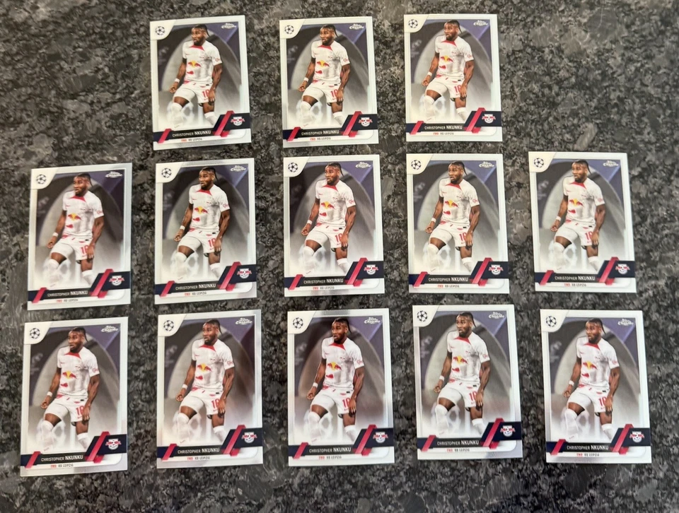LOT (13) 2022-23 Topps Chrome UEFA Club Competitions CHRISTOPHER NKUNKU #18 - Image 1 of 2