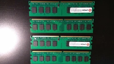 QUMOX 8GB 4x2GB DDR2 800MHz PC2-6300 PC2-6400 DDR2 800 240 Pin 2 GB DIMM  - Immagine 1 di 4