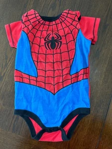 Spiderman Mono Bebé Infante Marvel 12 Meses Camisa Bebé Estilo Gerber Mono - Imagen 1 de 2