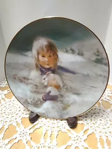 1980, Collectible Plate "Snow Bunny" from the Precious Moments Collection - Picture 1 of 4