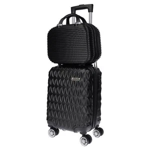 2 tlg Hartschalen Kofferset Reisekoffer Trolley Koffer TSA Kosmetiktasche Beutel - Bild 1 von 12