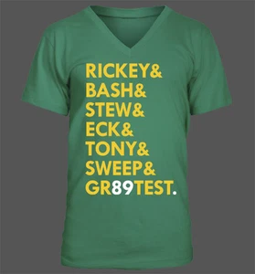 Camiseta GR89TEST para hombre con cuello en V - Oakland Athletics A's Baseball Serie Mundial 1989 - Imagen 1 de 4